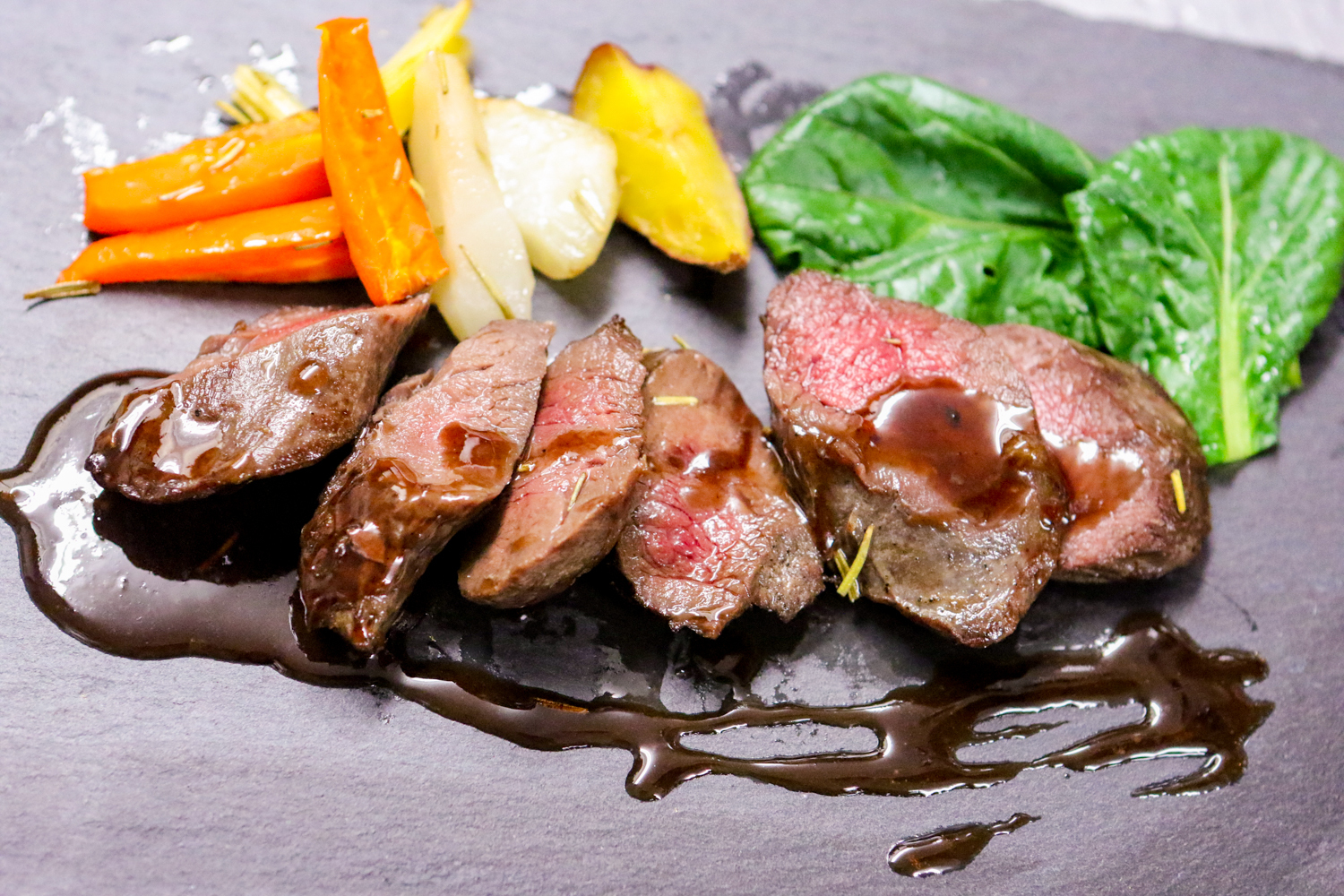 低温調理 鹿肉フィレソテー