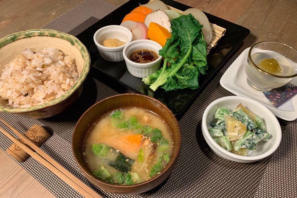 旬菜の蒸し野菜定食